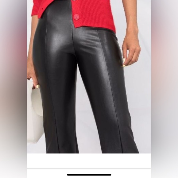Wolford Jenna slightly cropped leather trousers size 38 - Picture 4 of 15
